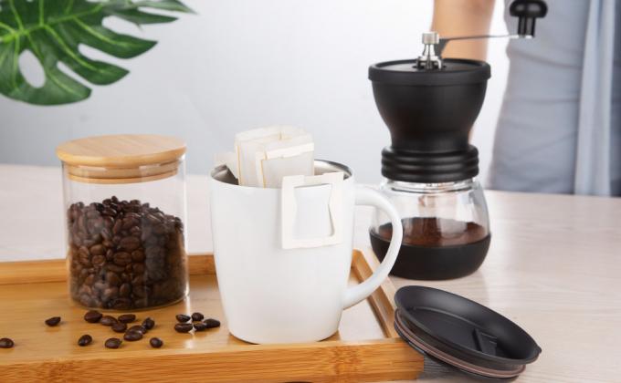 Niet Geweven van de de Koffiethee van de Stoffen Beschikbare Draagbare Druppel de Filterzakken die Filters hangen en de Zak van de de Koffiefilter van de Oordruppel hangen 11