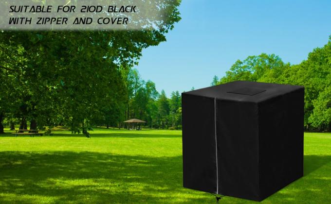 IBC Tote Cover Met Zipper, 275 Gallon 1000L Outdoor IBC Tote Zonnebril 210D Oxford Stof Cover Waterdicht Zonnebestendige 0