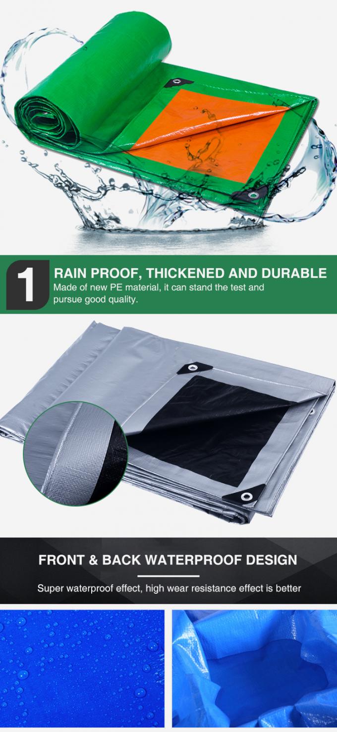 Blauw Kleur PE Tarpaulin Waterdicht Marquee Stof Gemaakt In China Warm Verkoop Lange Levensduur Tarpaulins 1500D Auto Cover 2