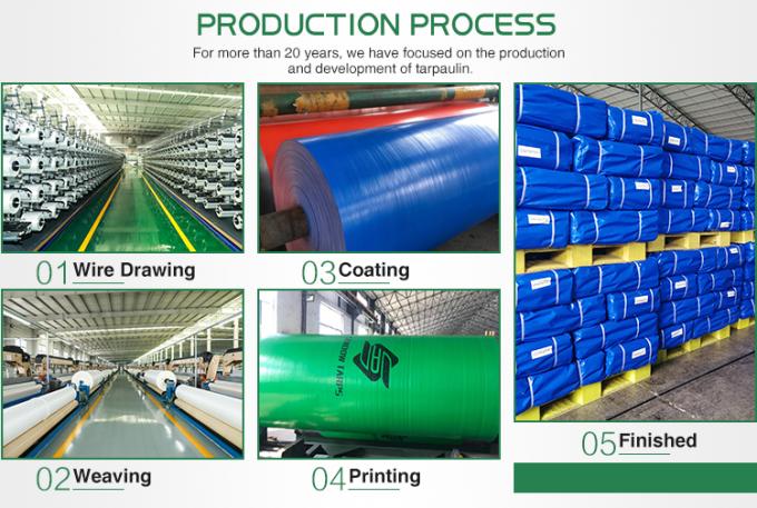 Blauw Kleur PE Tarpaulin Waterdicht Marquee Stof Gemaakt In China Warm Verkoop Lange Levensduur Tarpaulins 1500D Auto Cover 5