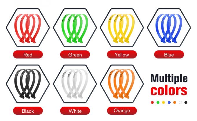 Plastic Truck Door Seal Veiligheidszegels Tamper proof Tite-Lock Veiligheidslabels Genummerd Veilig Eenmalig slot 4