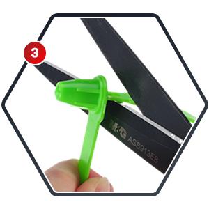 Plastic Truck Door Seal Veiligheidszegels Tamper proof Tite-Lock Veiligheidslabels Genummerd Veilig Eenmalig slot 8