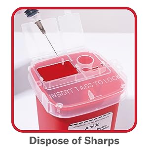 Sharps-container voor thuisgebruik 1 liter (1-pakket) 0