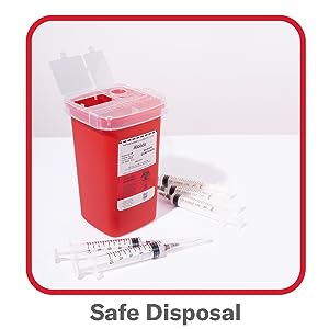 Sharps-container voor thuisgebruik 1 liter (1-pakket) 5