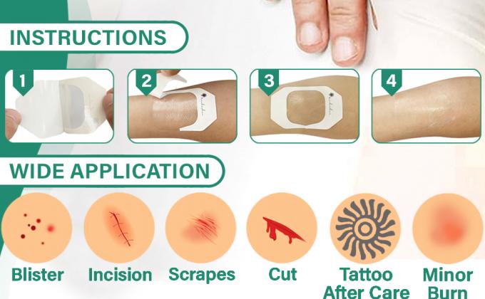 Doorzichtige filmband, grote waterdichte kleefplak. 4