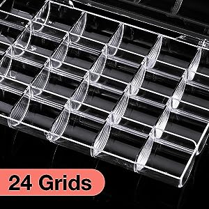 Plastic Nail Art Decorations Container, Transparent Plastic Organizer Box, Clear Storage Container Sieradendoos 3