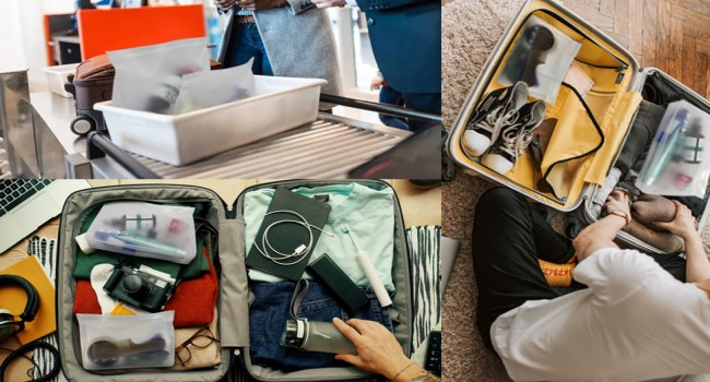 Toilettenzakken, zachte plastic reismake-up cosmetische zakken, rits sluitingsontwerp, waterdichte draagbare draagtassen 1