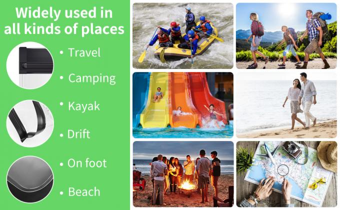 Quart Size Zipper Bags- Drievoudig afgesloten naadlekkeloos helder cosmetisch zakje voor vloeistoffen en make-up- Draagbare reisgrootte 3