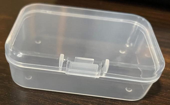 Organisator opslagdoos, rechthoekige lege mini heldere plastic organisator opslagdoos Containers met deksels Kleine artikelen 7