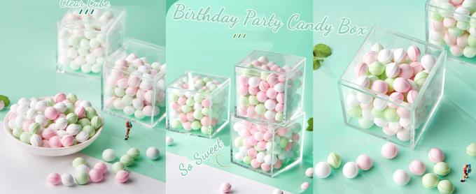 acrylic box with lids clear cube