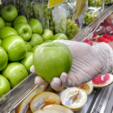 100% composteerbare handschoenen, cornstarchgloves, foodservice wegwerphandschoenen, foodprep kookhandschoenen, milieuvriendelijk 5