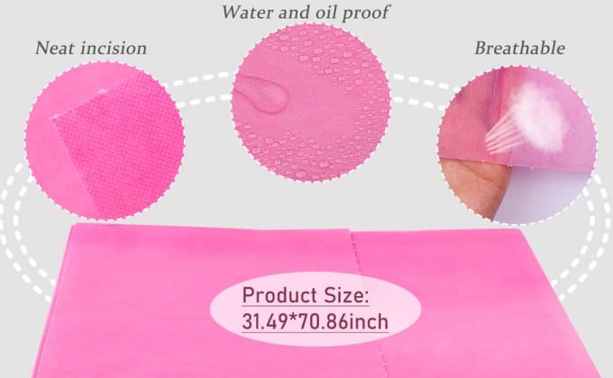 Eenmalige massagetafellaken, waterdichte massagetafellaken SPA beddeklaken 31,5" x 71" niet-geweven stof ademend 0