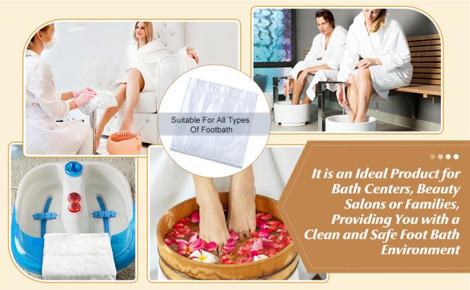 Eenmalige voetenbaden voetenbaden draagbare badkasten plastic pedicure spa tassen dunne grote voetenbaden voetenbaden eenmalige 4