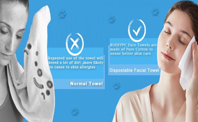 Wegwerphanddoek, katoenen droogpapierhanddoek, gezichtswashanddoek, gezichtsdoek, make-upverwijderingshanddoek, reisdroog 0