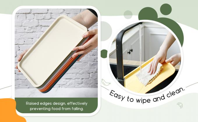 Plastic Fast Food Trays Bulk Restaurant Serving Trays Cafeteria Trays Grill Tray School Lunch Trays Rechthoekig 3