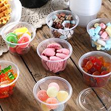 Portiebekers met deksels, kleine plastic containers met deksels, luchtdichte, stapelbare soufflebekers, Jello Shot-bekers, saus 10