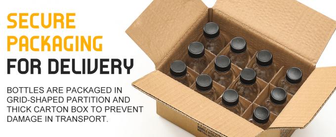 Kleine heldere glazen flessen met deksels Boston Proefflessen voor drankjes, sappen, wellness, gembershots, whisky, vloeistoffen 10