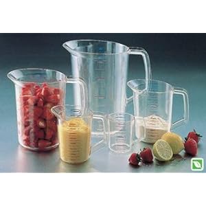 500 ml meetbekers met spout doorzichtige kunststof afgeleide meetbekers voor laboratorium, keuken 3