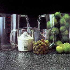 500 ml meetbekers met spout doorzichtige kunststof afgeleide meetbekers voor laboratorium, keuken 4