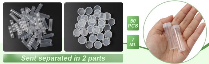 Plastic flacons met deksels Proefflessen Flacon Plastic flacons met deksels Plastic flacons voor kleine artikelen 4