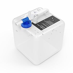 Watercontainer 2,6-gallon BPA-vrij, wateropslagcontainers voor noodgevallen met spigot, opvouwbare draagbare opslagpot 3