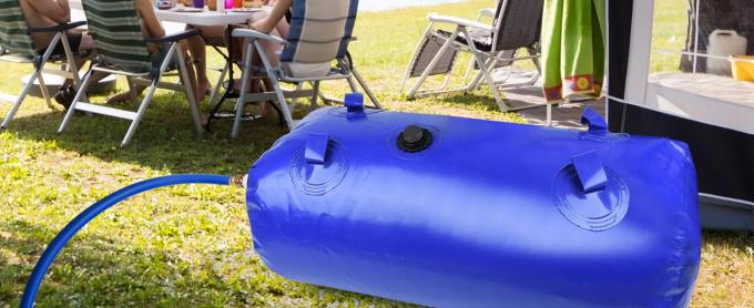 Watertank opvouwbare opslagcontainer zak blaas klep voor kamperen RV droogtebestendige brandbestrijding 0