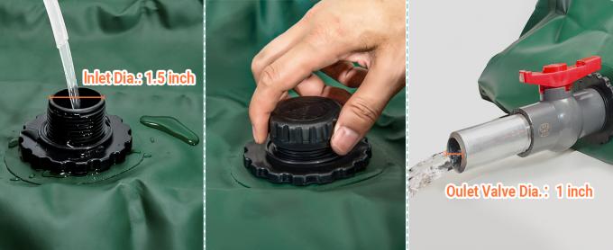 Noodwateropslagblaasjes - grote capaciteit zachte waterzak, opvouwbare blaastenk voor droogtebestendige 0