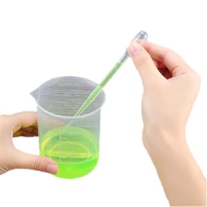 Plastic gegradueerde cilinders en bekers 5 pipetten, 10 ml 25 ml 50 ml 100 ml cilinders, 50 ml 100 ml 250 ml 500 ml 1000 ml 7