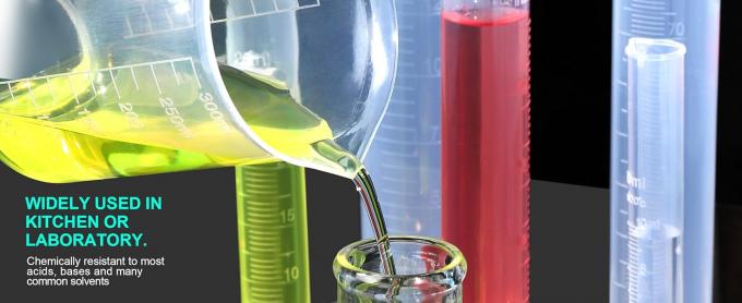 Plastic gegradueerde cilinders& Plastic Beakers, Plastic gegradueerde cilinders 10ml 25ml 50ml 100ml 250ml & 5pcs 5