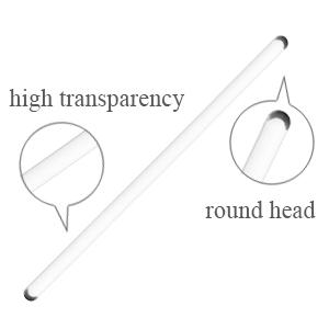 Laboratorium Medische Wetenschappen Glasstok 12" Lengte Roerstok Glas Roerstokken Roerstok met beide ronde uiteinden 2