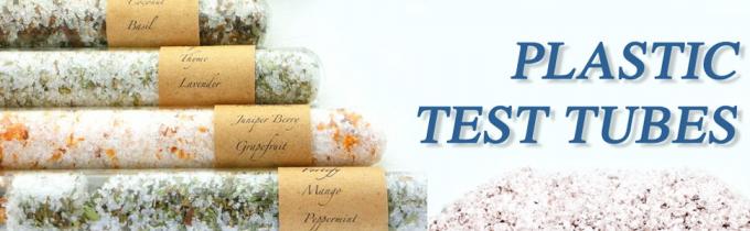 Plastic proefbuizen met rek en dop, 16 x 100 mm met houder voor wetenschappelijke experimenten, Perlen vloeistof 0