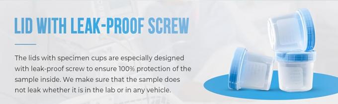 Voorraad Probeeltjesbekers met deksels-lekkestoorend deksel- hoge kwaliteit latexvrije polypropyleen plastic- niet-steriele- 25 4 oz 2