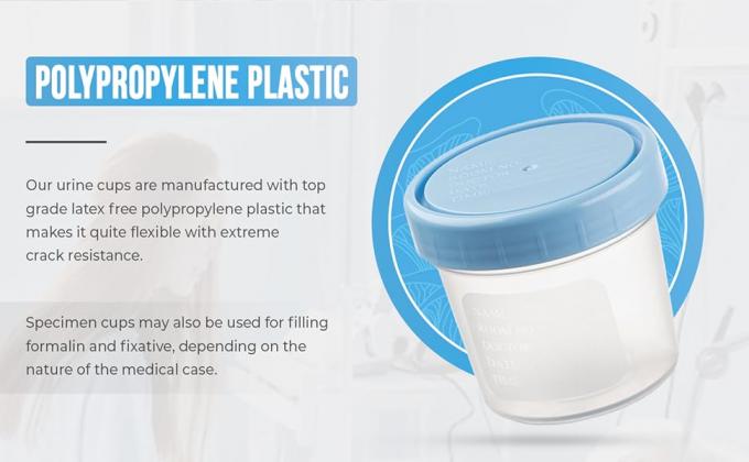 Voorraad Probeeltjesbekers met deksels-lekkestoorend deksel- hoge kwaliteit latexvrije polypropyleen plastic- niet-steriele- 25 4 oz 3