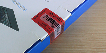 Overdracht Tamper Proof Security Guarantee Void Stickers/Labels/Seals (Rood, 1 X 3,35 inch, serienummers) 2