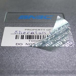 Overdracht Tamper Proof Security Guarantee Void Stickers/Labels/Seals (Rood, 1 X 3,35 inch, serienummers) 3