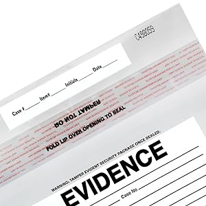 Bewijszakken, serienummers en af te scheuren, veiligheidsbeveiligingszakkeigensluiting met gerangschikte nummering 0