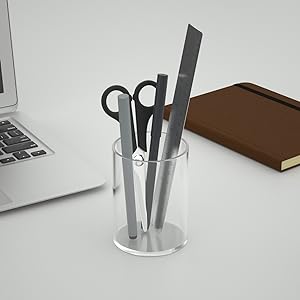 clear pen holder