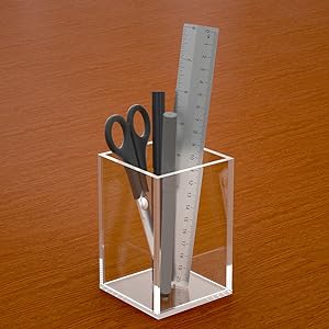 Acryl doos, C;Ear doos Pen Holder Medisch pakket,Clear Desktop Pencil Cup Stationery Organisator Voor kantoor bureau accessoire 1