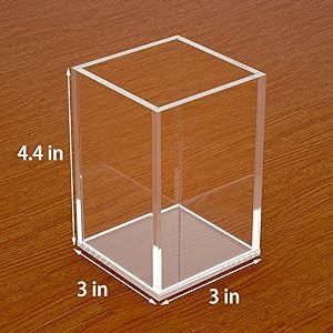 Acryl doos, C;Ear doos Pen Holder Medisch pakket,Clear Desktop Pencil Cup Stationery Organisator Voor kantoor bureau accessoire 2