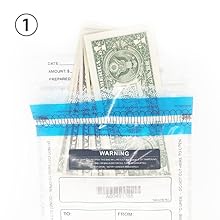 Gepaste logo Grootte ICAO Vervaardiger Tamper Proof Bewijszakken Beveiliging Verzegeld Winkelen Steb Duty Free 4