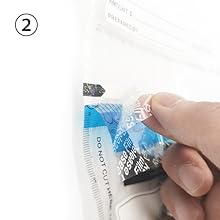 Gepaste logo Grootte ICAO Vervaardiger Tamper Proof Bewijszakken Beveiliging Verzegeld Winkelen Steb Duty Free 5