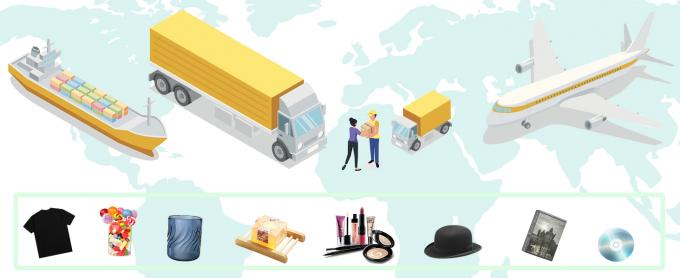 Bruine gegolfde kartonnen literatuurmailbox voor verpakking, verzending, zakelijke verzending Verpakkingsliteratuurmailbox 1