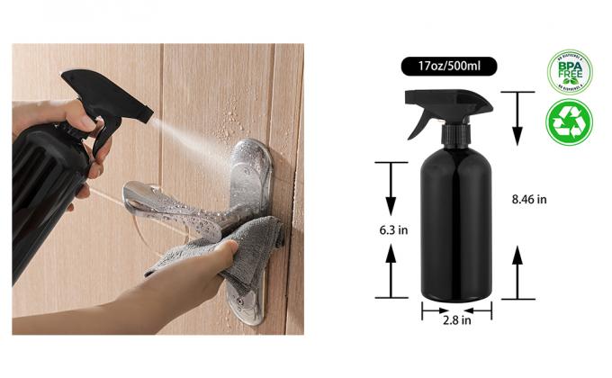 17 Oz Sprayfles Trigger Leeg Sprayflessen Hervulbare container voor water, essentiële oliën, haar, reiniging 4