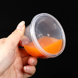 Kleine plastic containers met deksels 50 verpakkingen Slime containers met deksels,containers voor de opslag van slime foam ballen 3