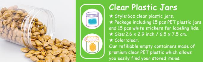 Containers met deksels Plastic potten Containers voor slijm met wit waterdicht deksels en stickers Mini opslag voor doe-het-zelf 2