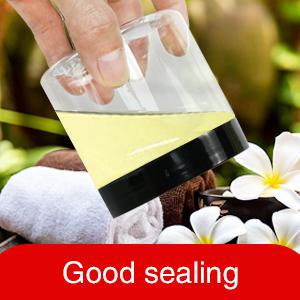 Plastic pot potten ronde, doorzichtige, lekvrije plastic containerpotten met deksel voor opslag tijdens het reizen, oogschaduw, nagels, verf 1