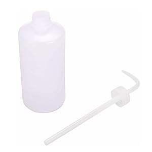Chemische wasfles, 2 verpakkingen Plastic Safety Lab Squeeze Wasfles, LDPE met smalle mond, 1000 ml / 2 fles 4
