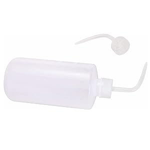 Chemische wasfles, 2 verpakkingen Plastic Safety Lab Squeeze Wasfles, LDPE met smalle mond, 1000 ml / 2 fles 5