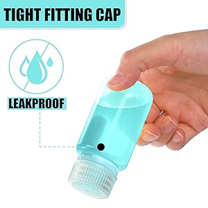 Laboratoriumkwaliteit Polypropyleen reageerfles met brede mond, 2 oz plastic lege fles met dop 3