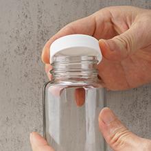 Glass Juice Shot flessen met doppen - 8 Pack 3,5 oz Kleine heldere herbruikbare potten met deksels voor het bewaren van sap 4